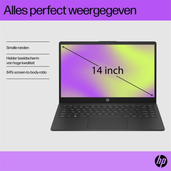 HP 14-EM0630ND 14.0 F-HD RYZEN 3 7320 / 8GB / 256GB / W11Hs REFURBISHED - Afbeelding 9
