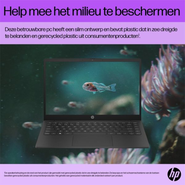 HP 14-EM0630ND 14.0 F-HD RYZEN 3 7320 / 8GB / 256GB / W11Hs REFURBISHED - Afbeelding 8