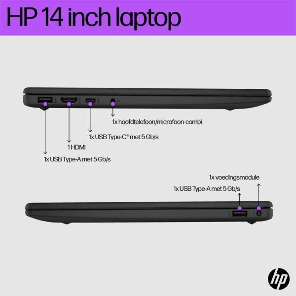 HP 14-EM0630ND 14.0 F-HD RYZEN 3 7320 / 8GB / 256GB / W11Hs REFURBISHED - Afbeelding 17