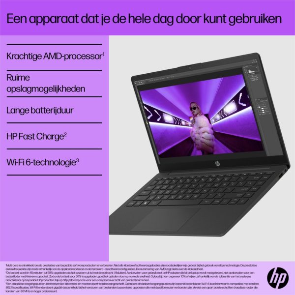 HP 14-EM0630ND 14.0 F-HD RYZEN 3 7320 / 8GB / 256GB / W11Hs REFURBISHED - Afbeelding 16