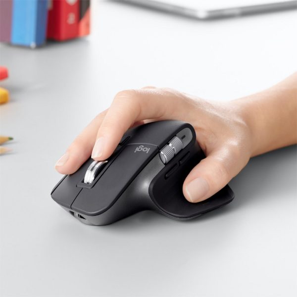 Logitech MX Master 3 | Draadloze Muis | RF-Draadloos + Bluetooth | 4000 DPI | Grijs - Afbeelding 4