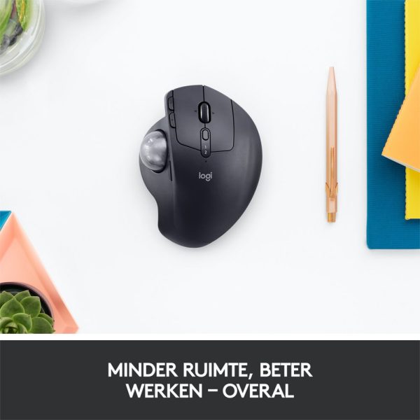 Logitech MX Ergo | Ergonomische Draadloze Muis met Trackball | RF-Draadloos + Bluetooth | 20480 DPI | Zwart - Afbeelding 9