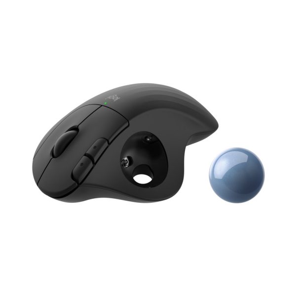 Logitech M575 Ergo Trackball | Ergonomische Draadloze Muis | RF-Draadloos + Bluetooth | 2000 DPI | Grafiet - Afbeelding 6