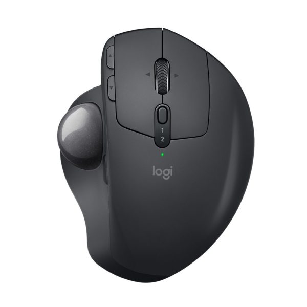 Logitech MX Ergo | Ergonomische Draadloze Muis met Trackball | RF-Draadloos + Bluetooth | 20480 DPI | Zwart