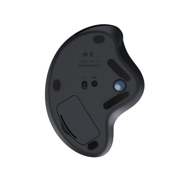 Logitech M575 Ergo Trackball for Business | Ergonomische Draadloze Muis | RF-Draadloos + Bluetooth | 2000 DPI | Grafiet - Afbeelding 6
