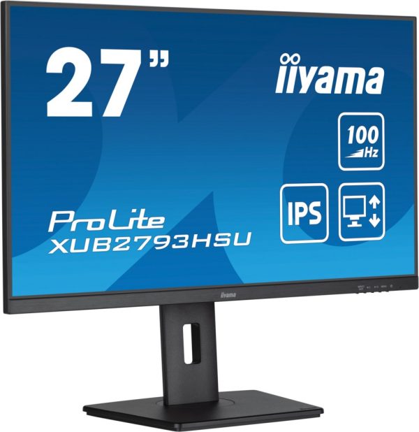 iiyama ProLite XUB2793HSU-B6 27'' | 1920x1080 IPS | 100Hz | USB-Hub | 1ms | Monitor - Afbeelding 4