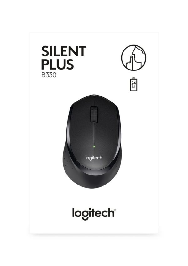Logitech B330 Silent Plus | Draadloze Muis | RF-Draadloos | 1000 DPI | Zwart - Afbeelding 3