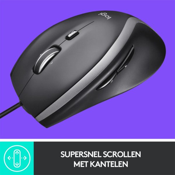 Logitech M500s Advanced | Bedrade Muis | USB-A | 4000 DPI | Zwart/Zilver - Afbeelding 3