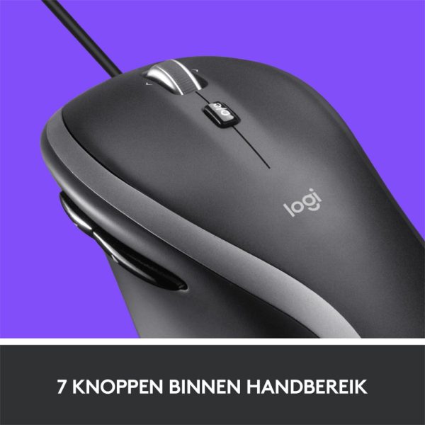 Logitech M500s Advanced | Bedrade Muis | USB-A | 4000 DPI | Zwart/Zilver - Afbeelding 5
