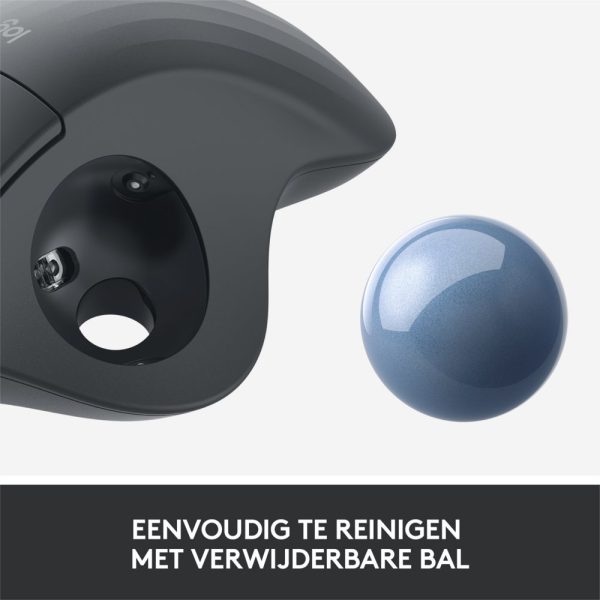 Logitech M575 Ergo Trackball | Ergonomische Draadloze Muis | RF-Draadloos + Bluetooth | 2000 DPI | Grafiet - Afbeelding 15