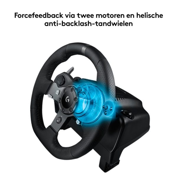 Logitech G G920 Driving Force Zwart USB 2.0 Stuurwiel + pedalen Analoog/digitaal PC, Xbox One, Xbox Series S, Xbox Series X - Afbeelding 9