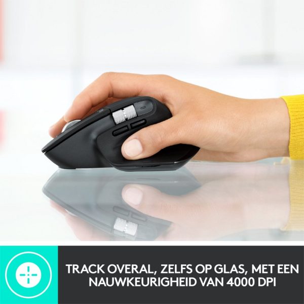 Logitech MX Master 3 | Draadloze Muis | RF-Draadloos + Bluetooth | 4000 DPI | Grijs - Afbeelding 14
