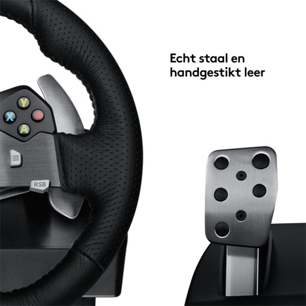 Logitech G G920 Driving Force Zwart USB 2.0 Stuurwiel + pedalen Analoog/digitaal PC, Xbox One, Xbox Series S, Xbox Series X - Afbeelding 10