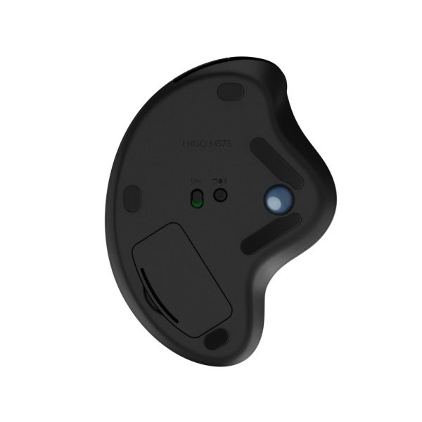 Logitech M575 Ergo Trackball | Ergonomische Draadloze Muis | RF-Draadloos + Bluetooth | 2000 DPI | Grafiet - Afbeelding 7