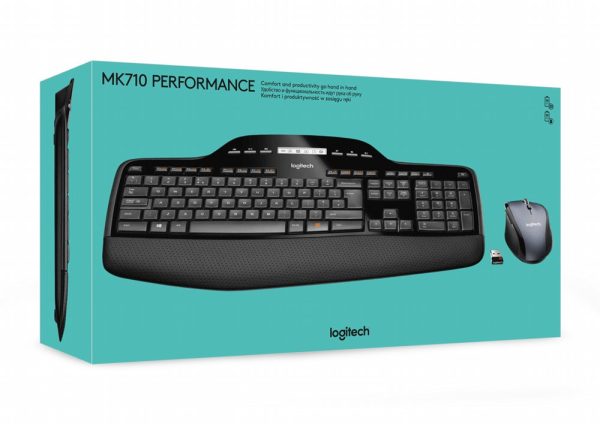Logitech MK710 toetsenbord RF Draadloos QWERTY US International Zwart - Afbeelding 4