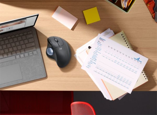 Logitech M575 Ergo Trackball for Business | Ergonomische Draadloze Muis | RF-Draadloos + Bluetooth | 2000 DPI | Grafiet - Afbeelding 9