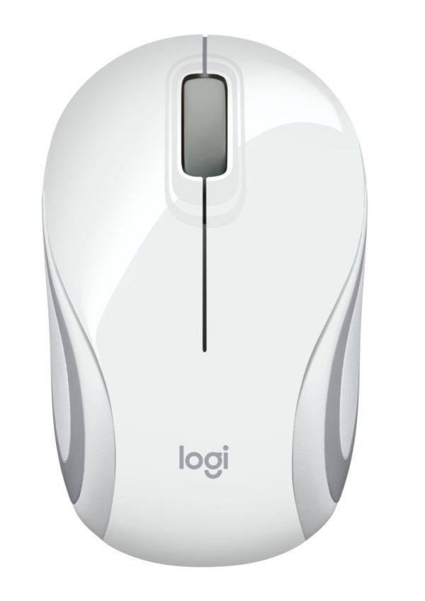 Logitech Mini Mouse M187 | Ambidextrous Draadloze Muis | RF-Draadloos | 1000 DPI | Wit