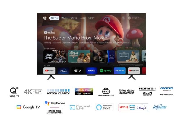 TCL 85C69B 85" | 4K Ultra HD QLED Smart TV | Google TV + Wifi | Dolby Vision | Quantum Dot met Levendige Kleuren | 60Hz - Afbeelding 6