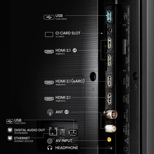 Hisense 55E7NQPRO 55" | 4K Ultra HD QLED Smart TV | VIDAA + Wifi | Dolby Vision | Local Dimming | Quantum Dot voor Levendige Kleuren | 144Hz - Afbeelding 3