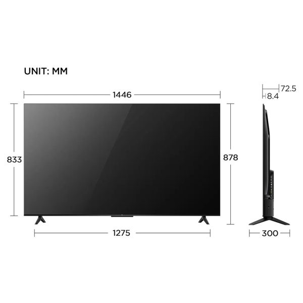 TCL 65P69B 65" | 4K Ultra HD LED Smart TV | Wifi + Google TV | HDR10 voor Realistische Kleuren en Details | Stijlvol Ontwerp | 60Hz - Afbeelding 3